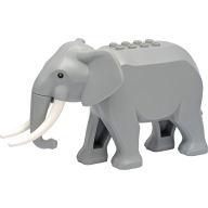 Lego slon, světle modro šedá (elephant2c01 LIGHT BLUISH GRAY)